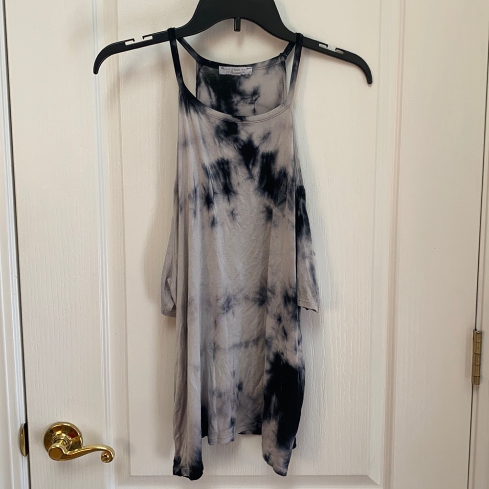Tie dye tank with cut off sleeves